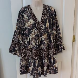 entro Floral Tiered Dress